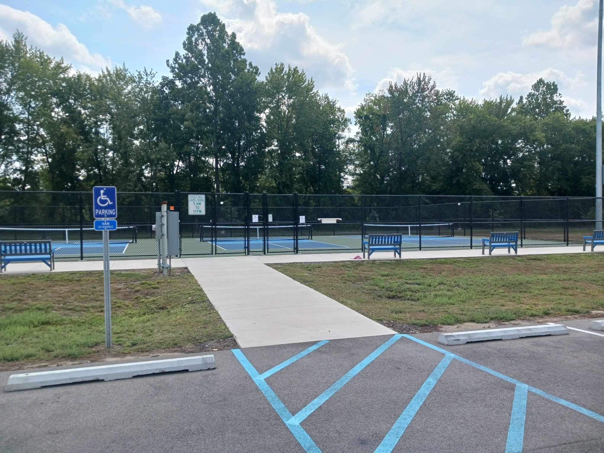 Pickleball Courts entrance