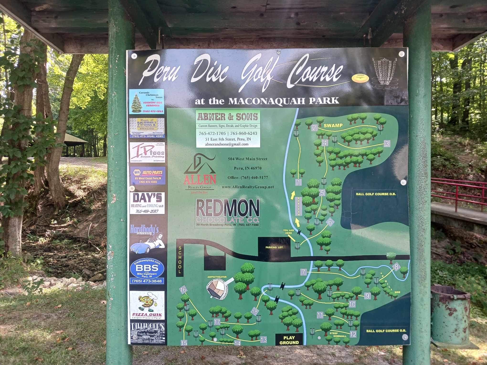 Disc Golf Course Map